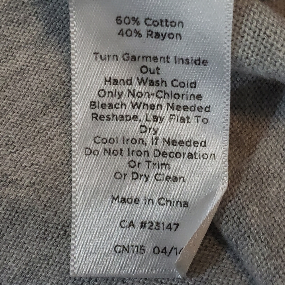 Talbots Cotton Rhinestone Embellished Top - Picture 8 of 8